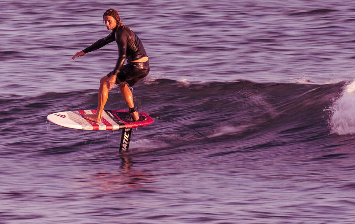 surf foil, plage du lion à Lacanau