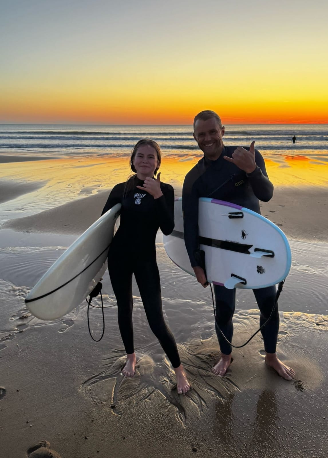 coaching surf sur la plage de lacanau océan