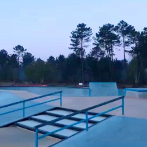 skatepark Lacanau, levé du jour